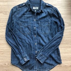 Express boyfriend chambray button down